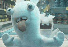 lick hello GIF by Rabbids