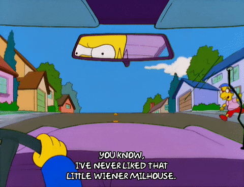 homer simpson running GIF