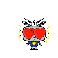 grupa_elbit hearts boom spark serce Sticker