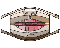 Mask Lips Sticker