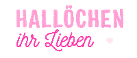 Pink Hallo Sticker by Super Streusel