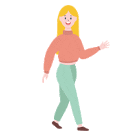 Happy Girl Sticker by Merk Maatjes