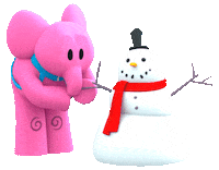 Feliz Navidad Snow Sticker by Pocoyo