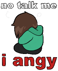 Coolprinter angry caro angy coolprinter Sticker