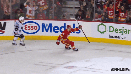 Happy Calgary Flames GIF by NHL