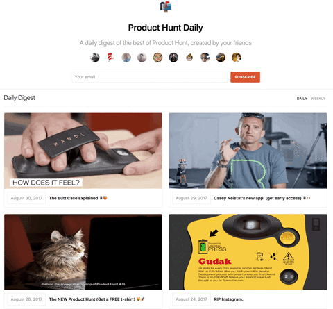 producthunt giphyupload product hunt daily product hunt digest GIF