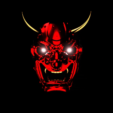 ariajadidi art 3d red mask GIF