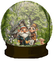 Snow Globe Gnomes Sticker