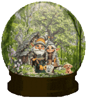 Snow Globe Gnomes Sticker