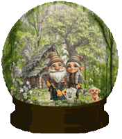 Snow Globe Gnomes Sticker