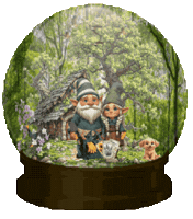 Snow Globe Gnomes Sticker