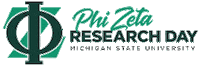 msucvm michigan state university spartans will spartanswill phi zeta research day Sticker