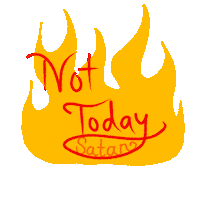 jexican fire dark bad hell Sticker