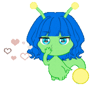 I Love You Kiss Sticker by ShimmertheGlowworm