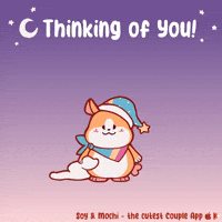 Thinking Of You Yawn GIF by SoyandMochi
