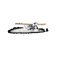 Airplane Lac Sticker by villebiscarrosse