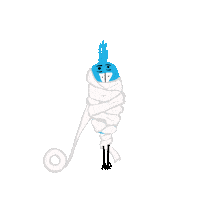 Rebexi bird paper tape wrapped Sticker