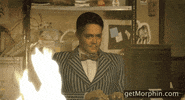 Richard Ayoade Fire GIF by Morphin
