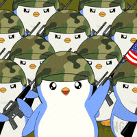 War Penguin GIF by Pudgy Penguins