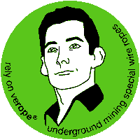 veropemining underground mining undergroundmining miningropes Sticker