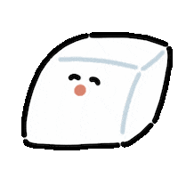 Hungry Tofu Sticker by kupaberu