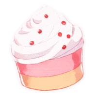 Cup Cake Cafe Sticker