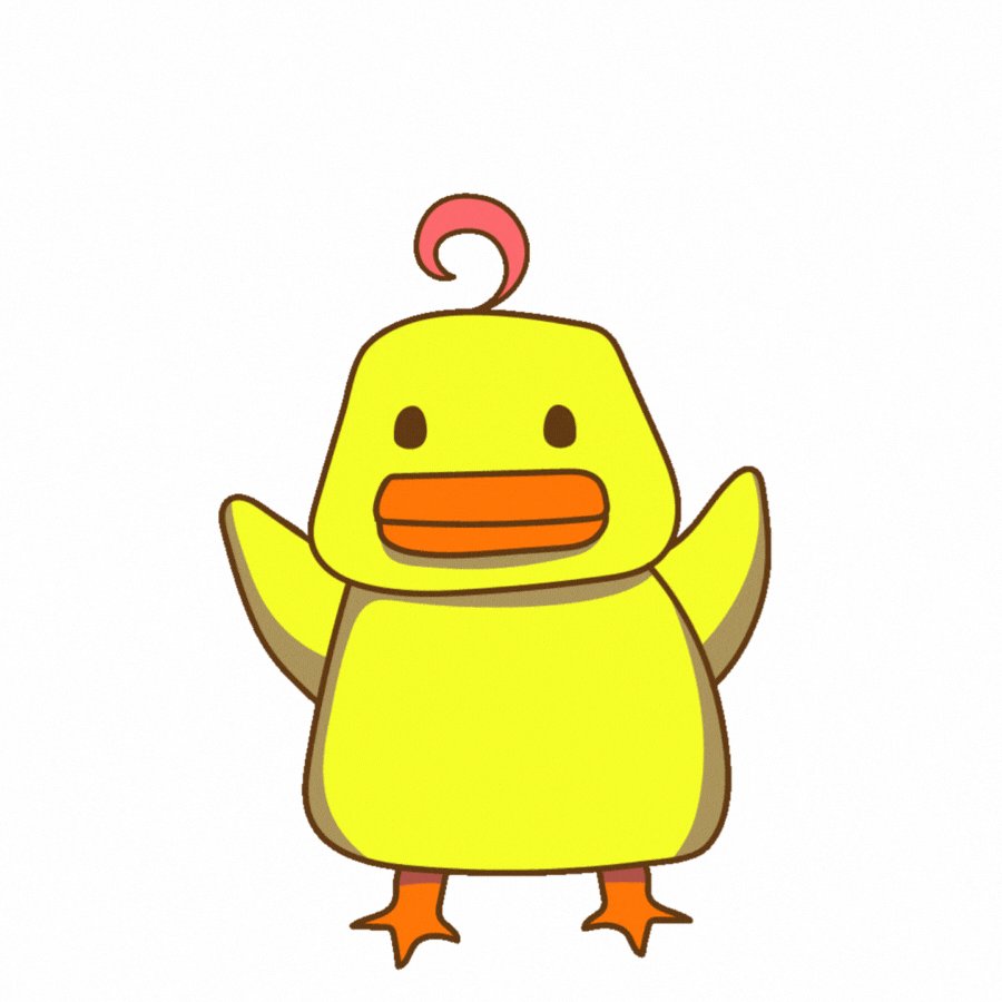 Cute Duck Wow GIF
