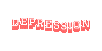 Bad Day Depression Sticker by La vie en fibromyalgie