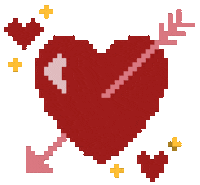 I Love You Heart Sticker by Regina Awang