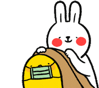 懶散兔與啾先生 Sticker
