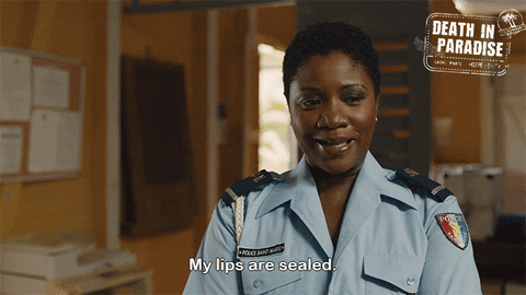 Secrets Safe With Me GIF by Death In Paradise