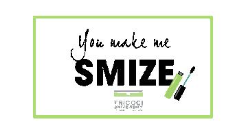 you make me smile Sticker by Tricoci  University