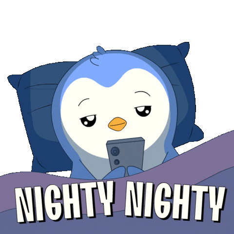 Tired Good Night Sticker by Pudgy Penguins