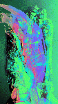 mollie_serena art hello rainbow hi GIF