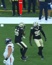Football Good Job GIF by New Orleans Saints