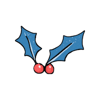 HandmadeinNorway christmas santa advent holly Sticker