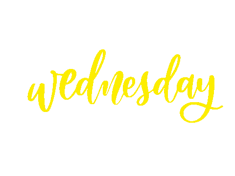Wednesday Morning Calligraphy Sticker