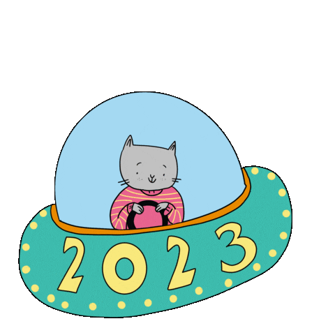 Cat Sparkling Sticker by Franziska Höllbacher