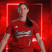 Softball Smile GIF by Louisville Cardinals