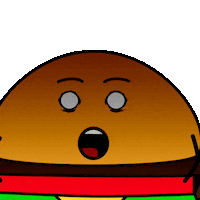 RiceBurgerStudios food かわいい hamburger embarrassed Sticker