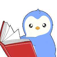 School Read Sticker by Pudgy Penguins