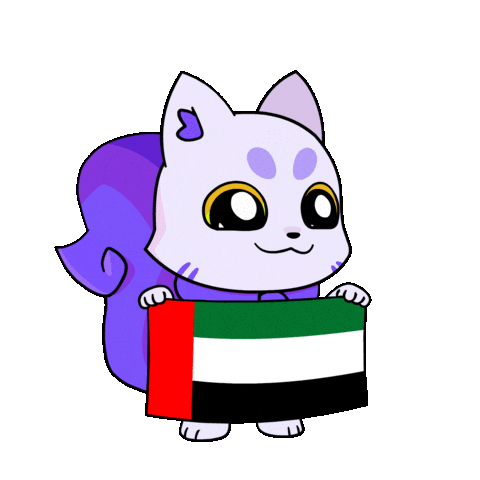Abu Dhabi Flag Sticker by Lucky Kat Studios