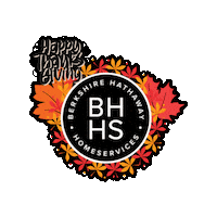 Real Estate Broker Thanksgiving Sticker by BHHSfoxroachsocietyhill