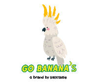 Cockatoo Go Bananas Sticker by Shoesme