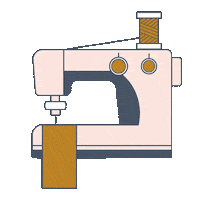 Couture Sewingmachine Sticker by Artesane