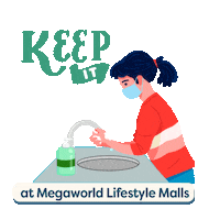 Wash Hands Shopping Sticker by Megaworld Lifestyle Malls