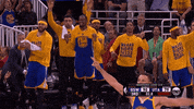 excited golden state warriors GIF by NBA