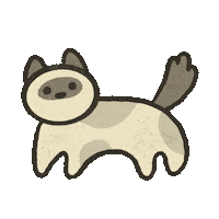 Cat Melting Sticker