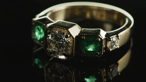 abbysparks giphyupload diamonds gemstones engagement rings GIF