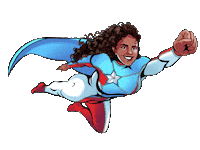 My Hero Superhero Sticker by La Borinqueña